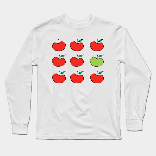 Apples Long Sleeve T-Shirt by WhyNotArt